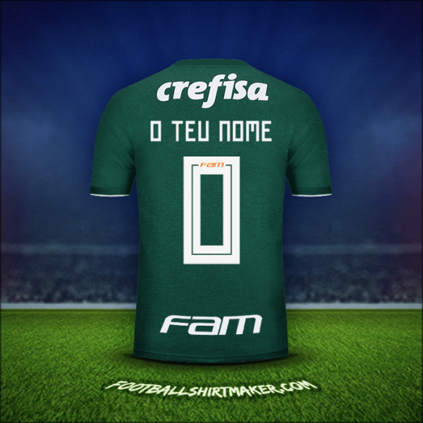Camisola Palmeiras 2018 -  o teu nome - 0
