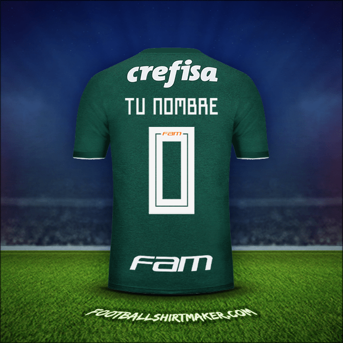 Camiseta Palmeiras 2018 -  tu nombre - 0