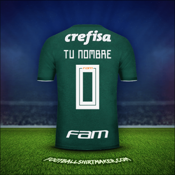 Camiseta Palmeiras 2018 -  tu nombre - 0