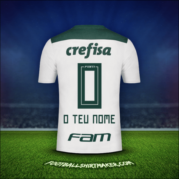 Camisola Palmeiras 2018 Alternativa -  o teu nome - 0