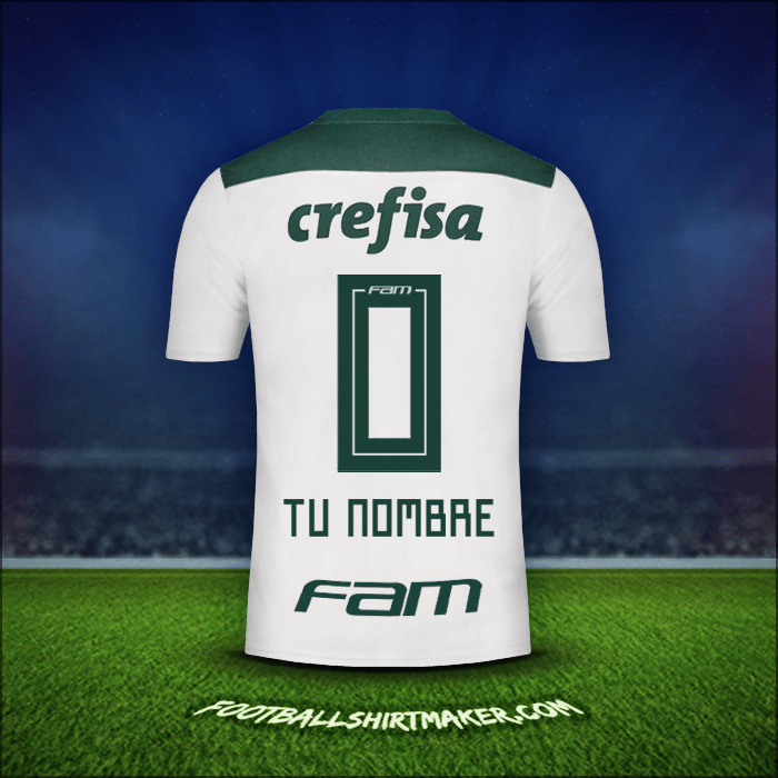 Camiseta Palmeiras 2018 Visita -  tu nombre - 0