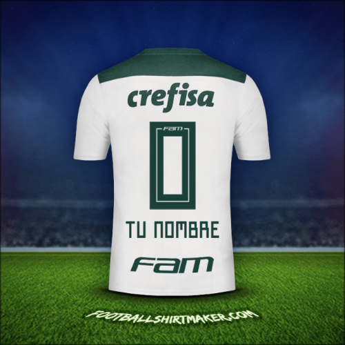 Camiseta Palmeiras 2018 Visita -  tu nombre - 0