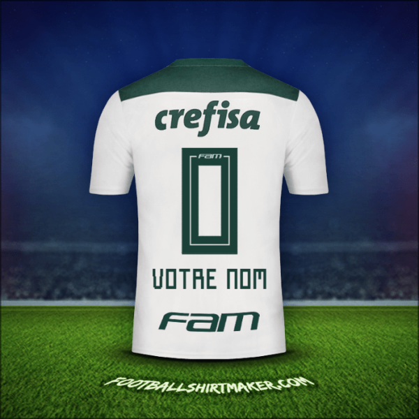 Maillot Palmeiras 2018 Extérieur -  votre nom - 0