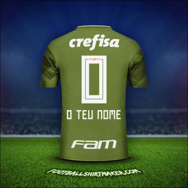 Camisola Palmeiras 2018 Terceira -  o teu nome - 0