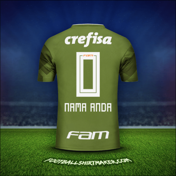 Jersey Palmeiras 2018 Ketiga -  nama anda - 0