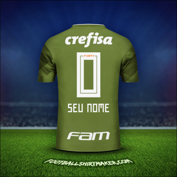 Camisa Palmeiras 2018 Terceira -  seu nome - 0