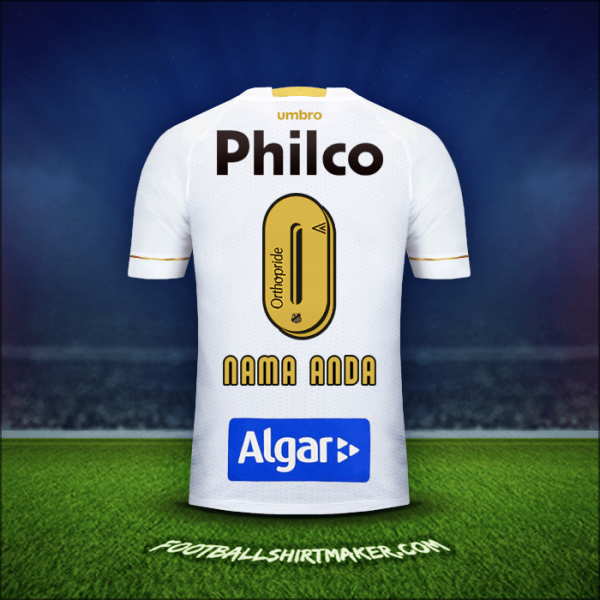 Jersey Santos FC 2018 -  nama anda - 0