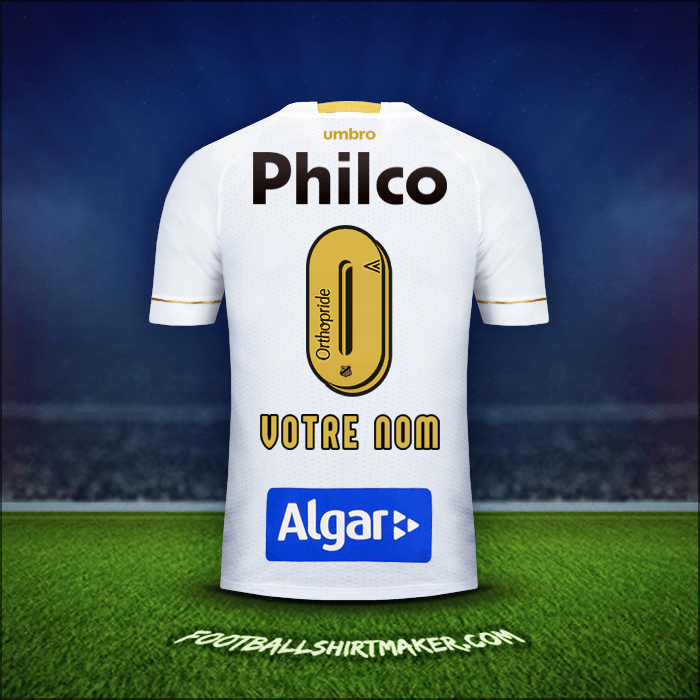 Maillot Santos FC 2018 -  votre nom - 0