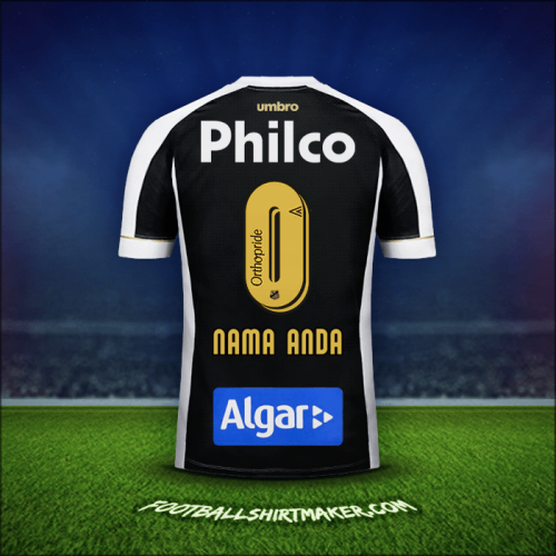 Jersey Santos FC 2018 Alternatif -  nama anda - 0
