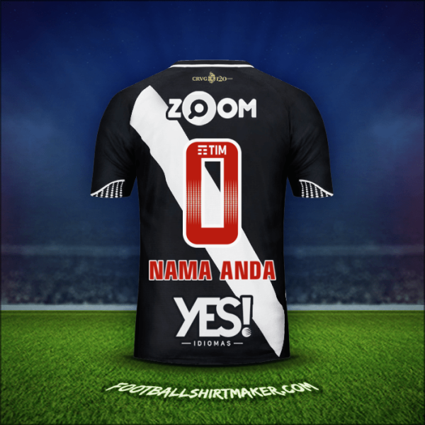 Jersey Vasco da Gama 2018 -  nama anda - 0
