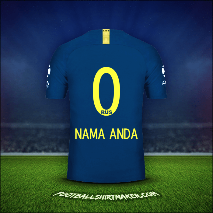 Jersey Boca Juniors 2018/19 -  nama anda - 0
