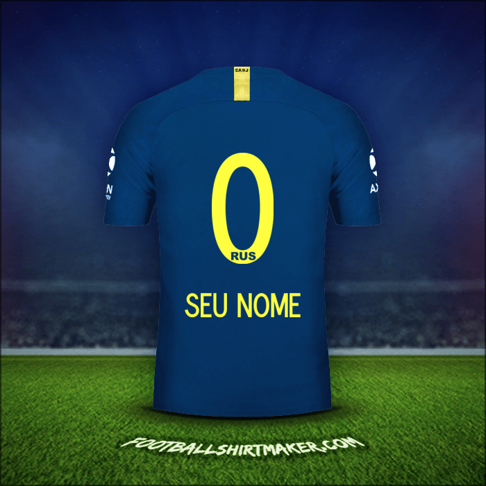 Camisa Boca Juniors 2018/19 -  seu nome - 0
