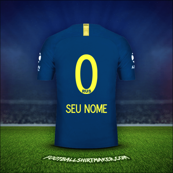 Camisa Boca Juniors 2018/19 -  seu nome - 0