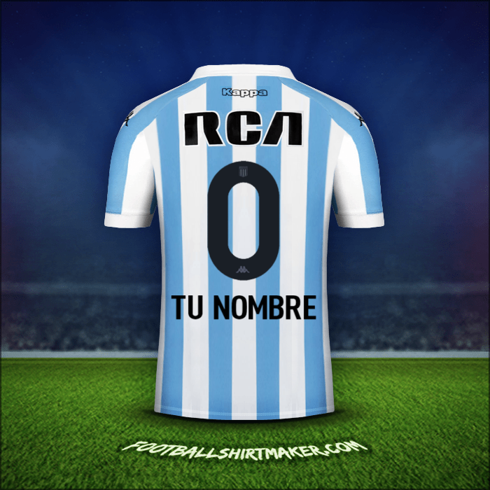 Camiseta Racing Club 2018 -  tu nombre - 0