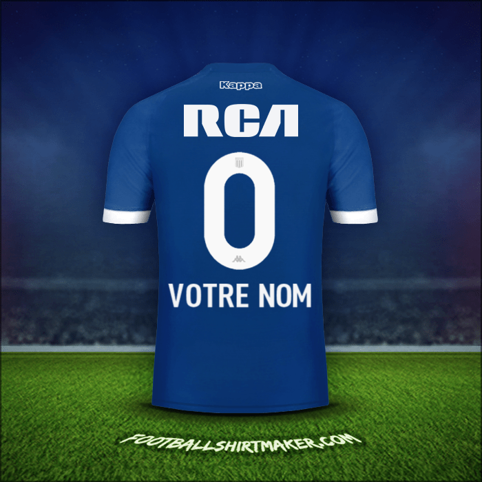 Maillot Racing Club 2018 Extérieur -  votre nom - 0