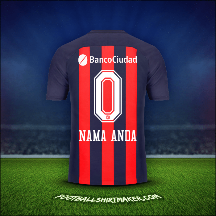 Jersey San Lorenzo 2018 -  nama anda - 0