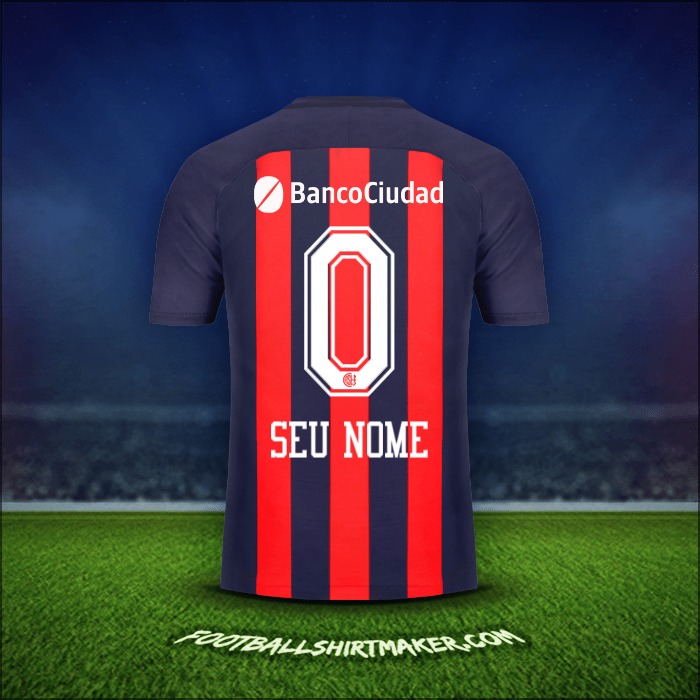 Camisa San Lorenzo 2018 -  seu nome - 0