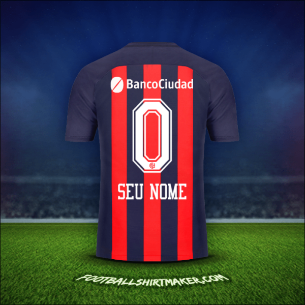 Camisa San Lorenzo 2018 -  seu nome - 0