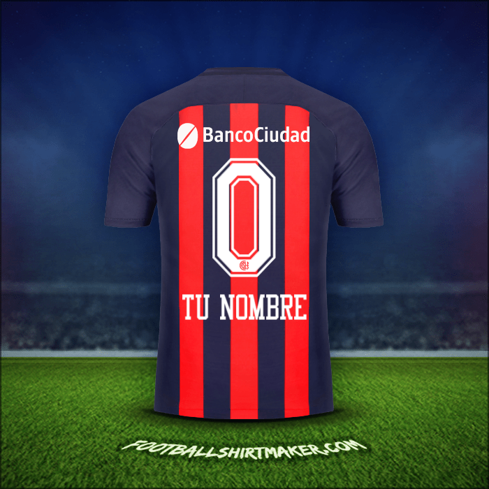 Camiseta San Lorenzo 2018 -  tu nombre - 0