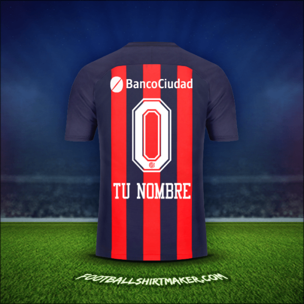 Camiseta San Lorenzo 2018 -  tu nombre - 0