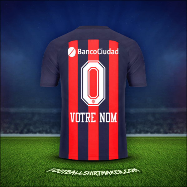 Maillot San Lorenzo 2018 -  votre nom - 0