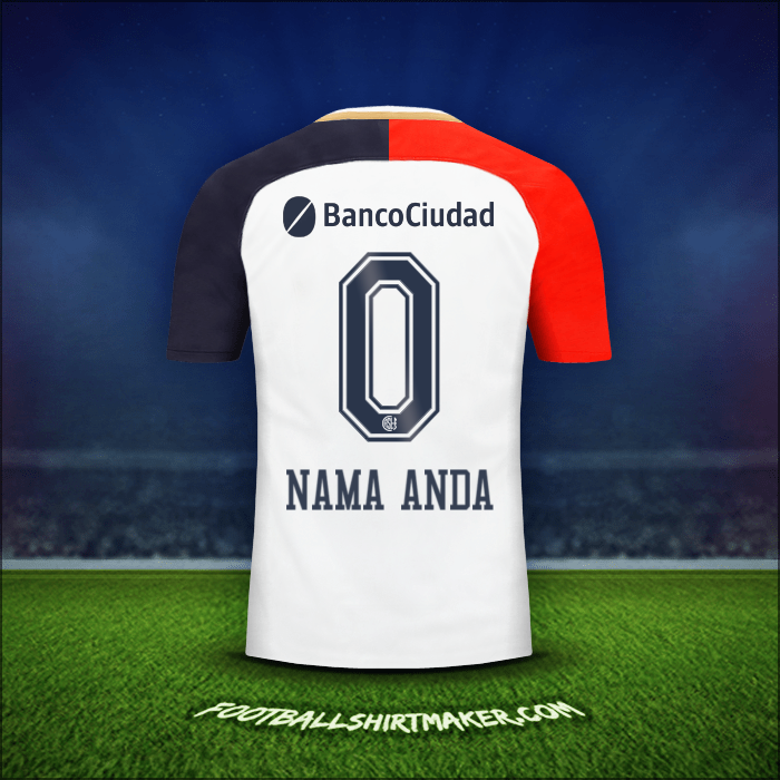 Jersey San Lorenzo 2018 Alternatif -  nama anda - 0