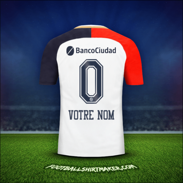 Maillot San Lorenzo 2018 Extérieur -  votre nom - 0