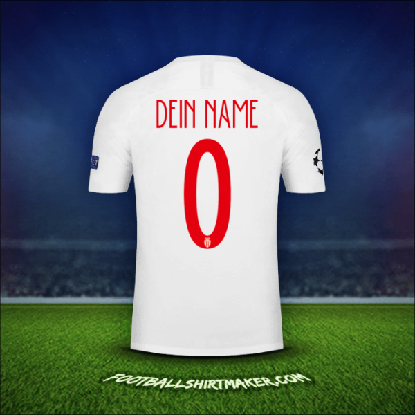 Trikot As Monaco Cup 2018/19 -  dein name - 0