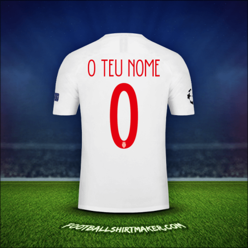 Camisola As Monaco Cup 2018/19 -  o teu nome - 0