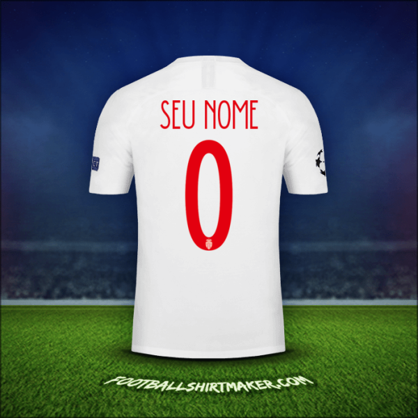 Camisa As Monaco Cup 2018/19 -  seu nome - 0