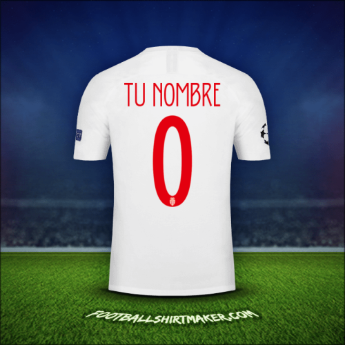 Jersey As Monaco Cup 2018/19 -  tu nombre - 0