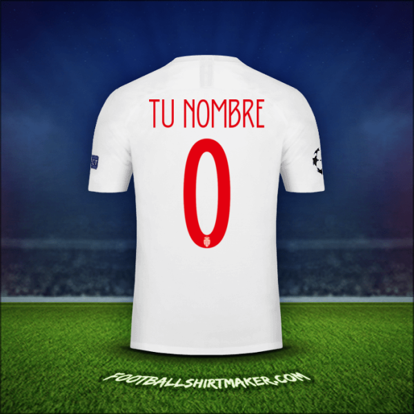 Camiseta As Monaco Cup 2018/19 -  tu nombre - 0