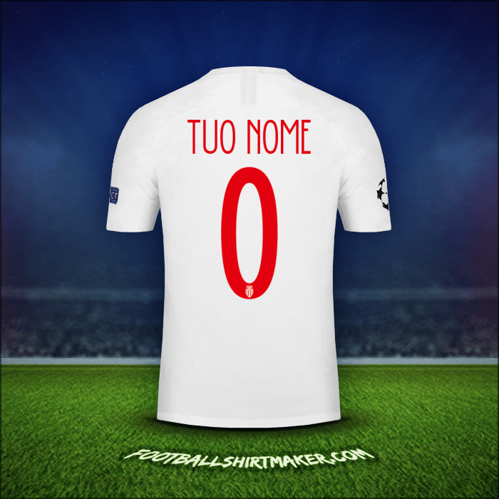 Maglia As Monaco Cup 2018/19 -  tuo nome - 0