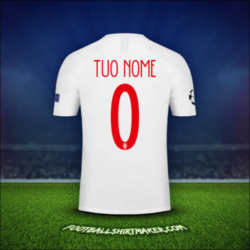 Maglia As Monaco Cup 2018/19 -  tuo nome - 0