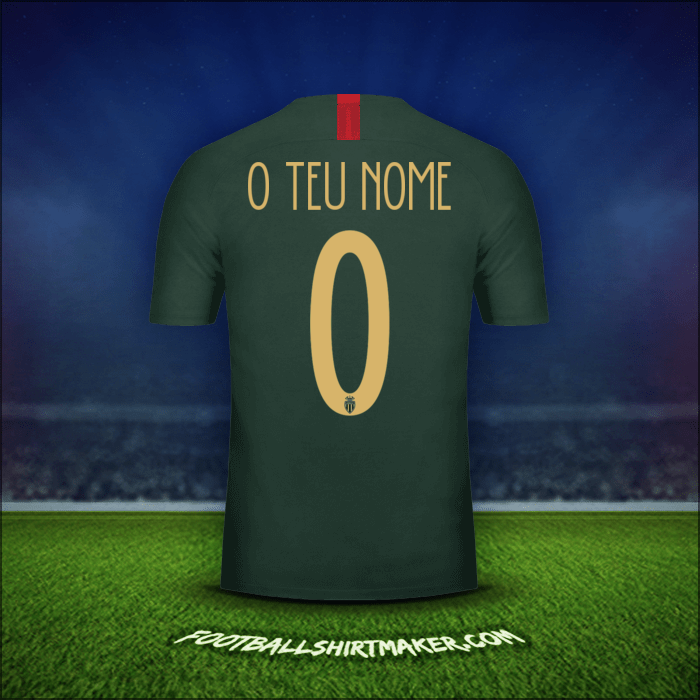 Camisola As Monaco Cup 2018/19 Alternativa -  o teu nome - 0
