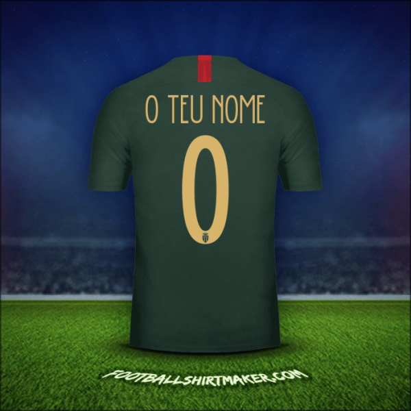 Camisola As Monaco Cup 2018/19 Alternativa -  o teu nome - 0