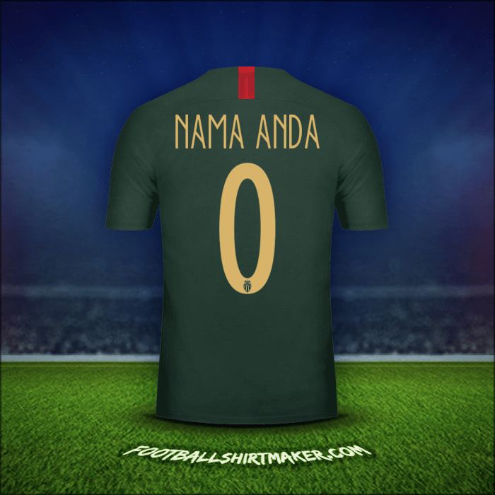 Jersey As Monaco Cup 2018/19 Alternatif -  nama anda - 0
