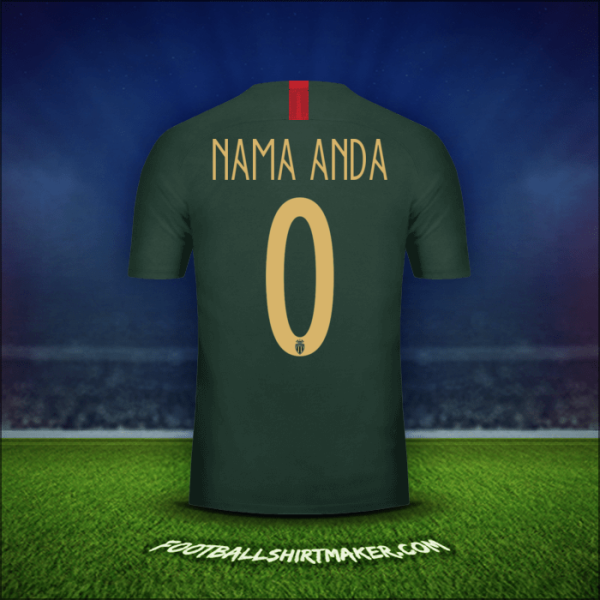 Jersey As Monaco Cup 2018/19 Alternatif -  nama anda - 0