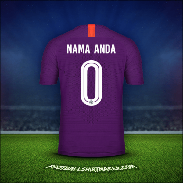 Jersey Manchester City Cup 2018/19 Ketiga -  nama anda - 0
