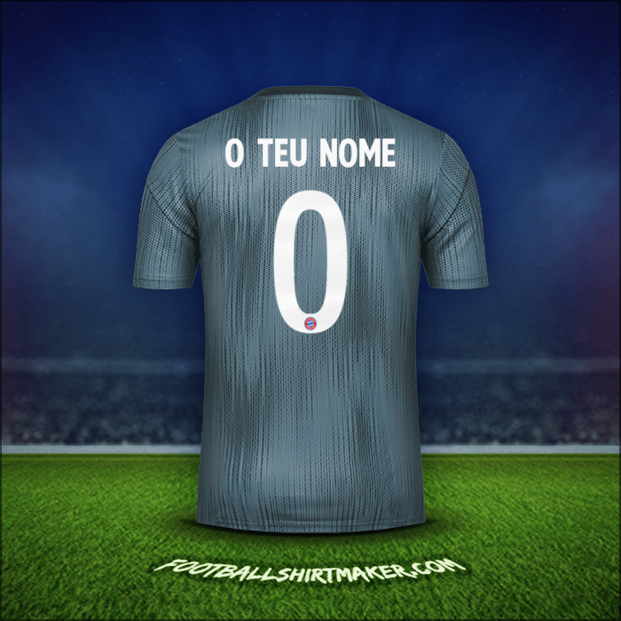 Camisola FC Bayern Munchen Cup 2018/19 Terceira -  o teu nome - 0