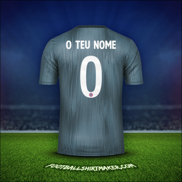 Camisola FC Bayern Munchen Cup 2018/19 Terceira -  o teu nome - 0