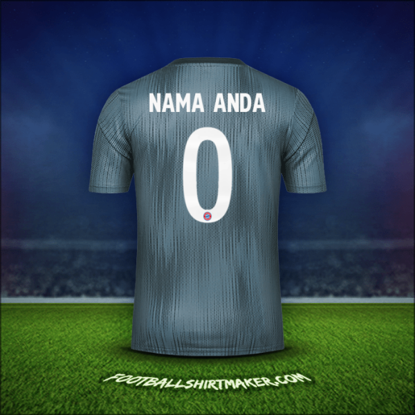 Jersey FC Bayern Munchen Cup 2018/19 Ketiga -  nama anda - 0