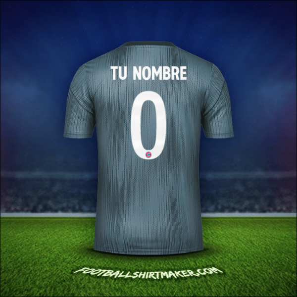 Jersey FC Bayern Munchen Cup 2018/19 Tercera -  tu nombre - 0