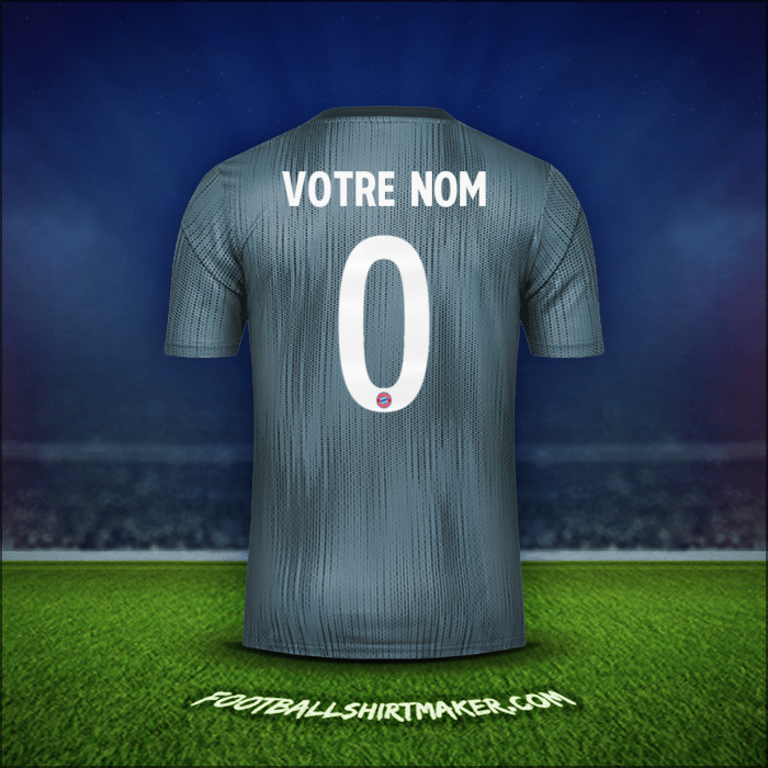 Maillot FC Bayern Munchen Cup 2018/19 Troisième -  votre nom - 0