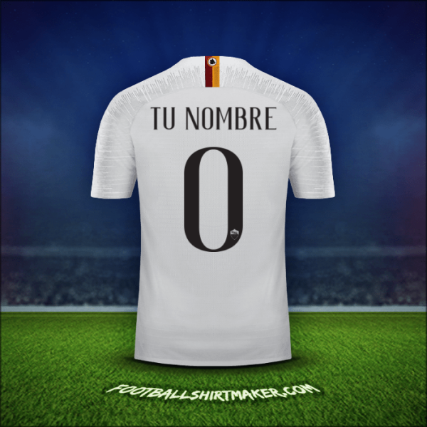Jersey AS Roma 2018/19 Visita -  tu nombre - 0