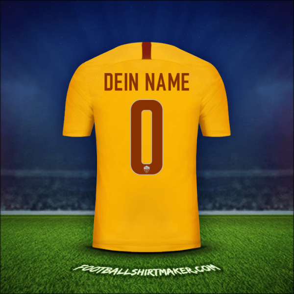 Trikot AS Roma 2018/19 Dritte -  dein name - 0