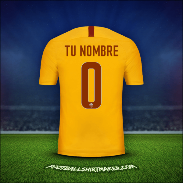 Jersey AS Roma 2018/19 Tercera -  tu nombre - 0