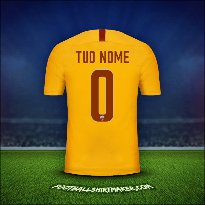 Maglia AS Roma 2018/19 Terza -  tuo nome - 0