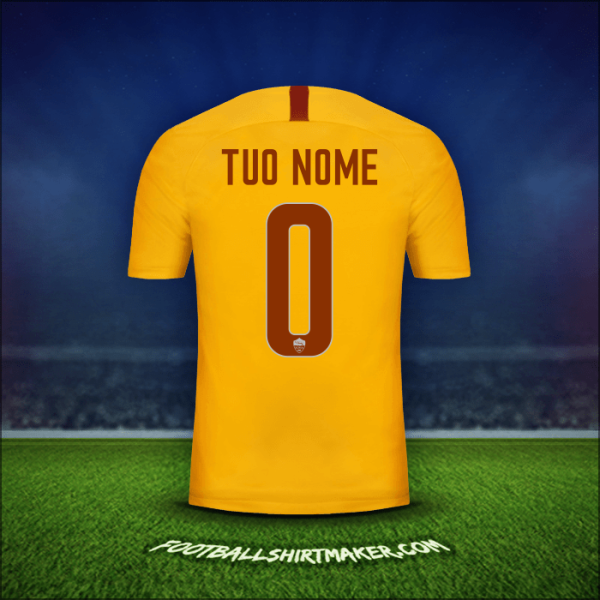 Maglia AS Roma 2018/19 Terza -  tuo nome - 0