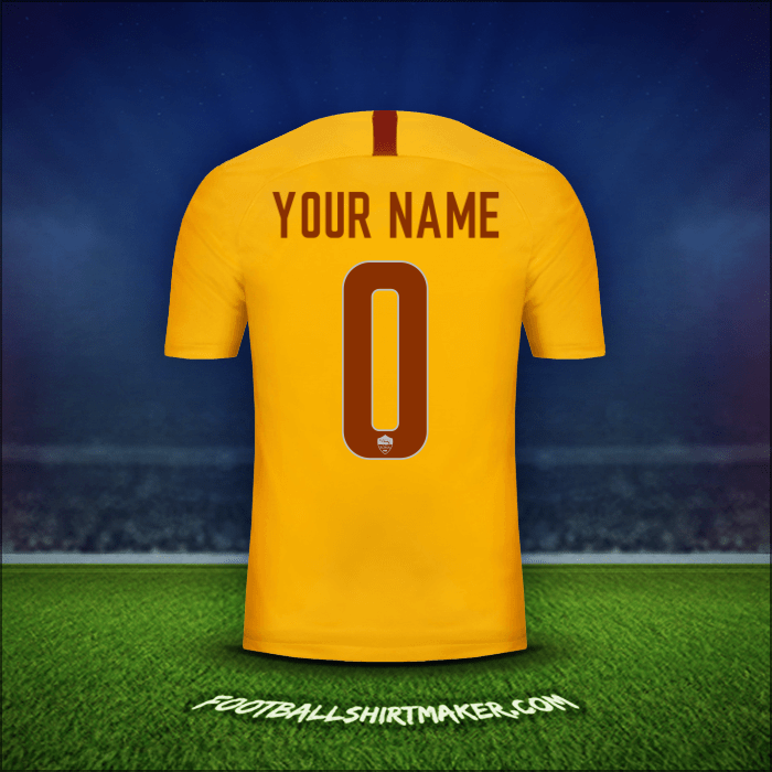 Shirt AS Roma 2018/19 Third -  your name - 0